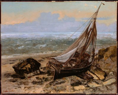 De vissersboot door Gustave Courbet